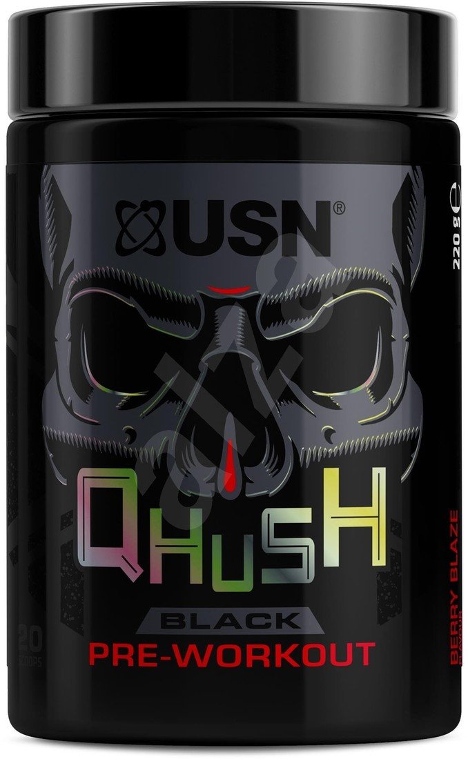 Prášek USN Qhush Black (bobulový plamen 220g)