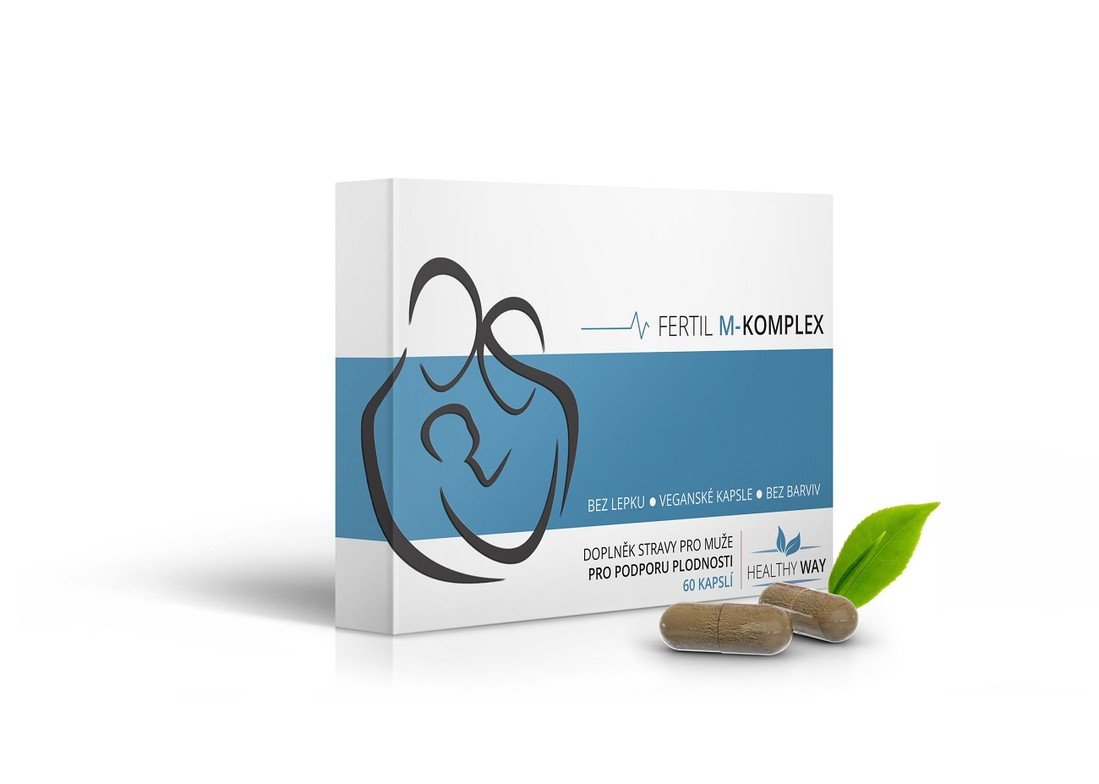 Healthy Way FERTIL M-Komplex Doplněk stravy pro podporu reprodukčního zdraví muže 60 kapslí