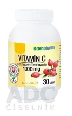 EDENPharma, s.r.o. EDENPharma VITAMIN C 1000 mg tbl s postupným uvolňováním 1x30 ks 1x30 ks