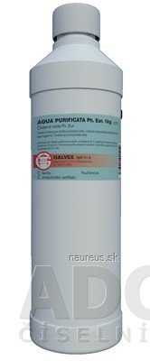 GALVEX spol. s.r.o. Aqua purificata Ph.Eur. - GALVEX Čištěná voda 1x1 kg 1 kg