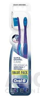 PROCTER & GAMBLE Oral-B GUM & ENAMEL Extra Soft DUO zubní kartáček 1x2 ks 2 ks