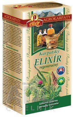 AGROKARPATY, s.r.o. Plavnica AGROKARPATY Karpatský ELIXÍR čaj regenerační, 20x2 g (40 g) 20 x 2 g