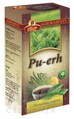 AGROKARPATY, s.r.o. Plavnica AGROKARPATY PU-ERH s citronovou trávou čaj 20x1 g (20 g) 1 g