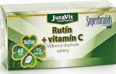JuvaPharma Kft. JutaVit Rutin + vitamín C tbl 1x60 ks 60 ks