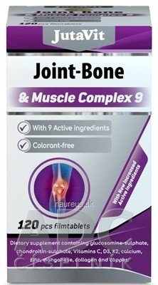JuvaPharma Kft. JutaVit Chrupavky, kosti a svaly 9 komplex tbl 1x120 ks