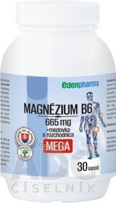 BENEVIT, s.r.o. EDENPharma magnézium B6 MEGA cps 1x30 ks 30 ks