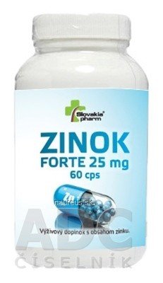 Slovakiapharm SK, s.r.o. Slovakiapharm ZINEK FORTE 25 mg cps 1x60 ks 25mg