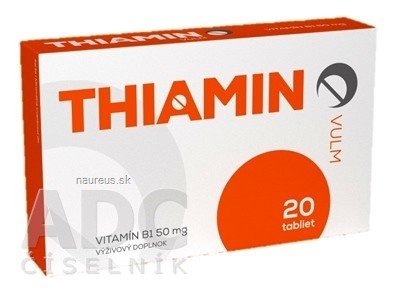VULM s.r.o. VULM Thiamin tbl (vitamin B1 50 mg) 1x20 ks 20 ks