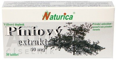 PharmTurica s.r.o. Naturica piniových EXTRAKT 50 mg tbl 1x30 ks 30 ks