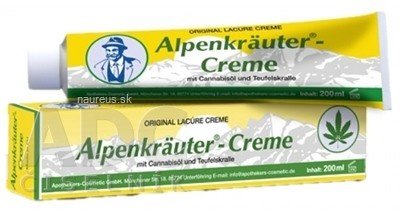 Apothhekers-Cosmetic GmbH Apothhekers-Cosmetic Alpenkräuter - Creme bylinkový krém s konopným olejem a ďáblovým drápem 1x200 ml 200ml