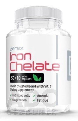 Active life Inv. s.r.o. Zerex Železo chelát + vitamín C tbl 1x60 ks