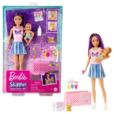 Mattel Barbie Chůva herní set Spinkání FHY97