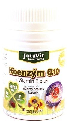 JuvaPharma Kft. JutaVit Koenzym Q10 + vitamin E plus cps 1x66 ks