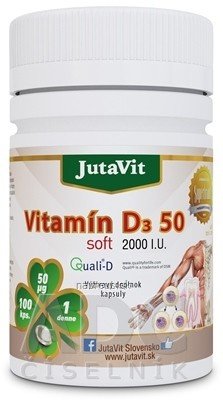JuvaPharma Kft. JutaVit Vitamin D3 50 soft cps 1x100 ks
