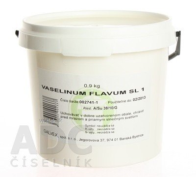 GALVEX spol. s.r.o. Vaselinum flavum Ph.Eur. - GALVEX ung 1x900 g 900g