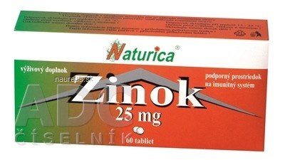 PharmTurica s.r.o. Naturica ZINEK 25 mg tbl 1x60 ks 25mg