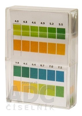 Lach-Ner,s.r.o. Kompava papírku proužky, testování pH (4,0-7,5) moči, 1x100 ks 100 ks