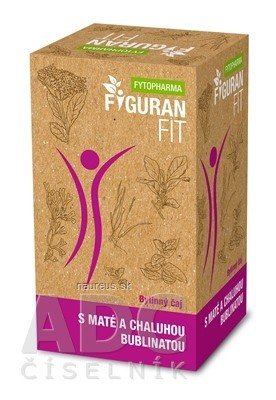 FYTOPHARMA, a.s. FYTO FIGURAN FIT S MATÉ A CHALUHOU BUBLINATOU bylinný čaj, nálevové sáčky 20x1,5 g (30g)