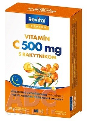 VITAR s.r.o. Revital PREMIUM VITAMIN C 500 mg S rakytníkem cps 1x60 ks 60 ks