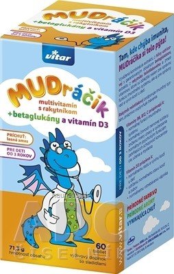 VITAR s.r.o. VITAR Chytráčka multivitamin s rakytníkem tbl, příchuť lesní směs 1x60 ks