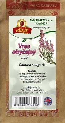 AGROKARPATY, s.r.o. Plavnica AGROKARPATY vřes obecný nať bylinný čaj 1x30 g 30 g