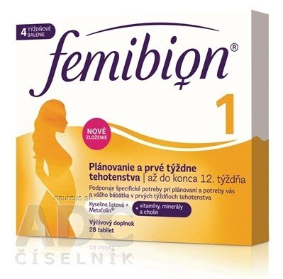 P&G Health Austria GmbH & Co. OG Femibion 1 Plánování a první týdny těhotenství tbl (kys. Listovat + vitamíny, minerály) 1x28 ks 28 ks