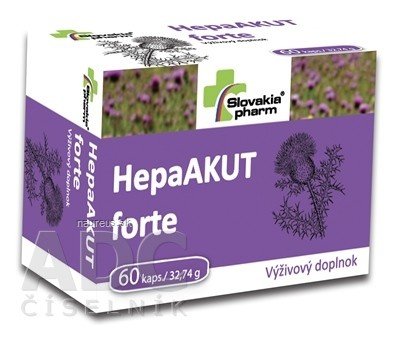 Biomedica, spol. s r.o. Slovakiapharm HepaAKUT forte cps 1x60 ks 60 ks