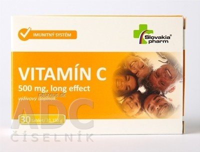 Biomedica, spol. s r.o. Slovakiapharm VITAMIN C 500 mg long effect tbl 1x30 ks 500mg