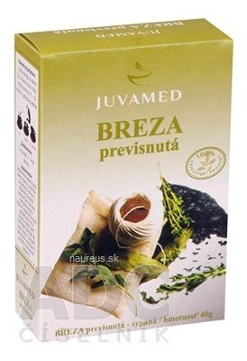 JUVAMED s.r.o. JUVAMED bříza bělokorá - LIST bylinný čaj sypaný 1x40 g 40 g