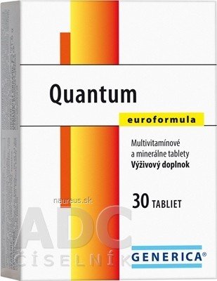 GENERICA spol. s r.o. GENERICA Quantum Euroformula tbl 1x30 ks 30 ks