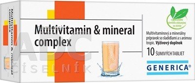 GENERICA spol. s r.o. GENERICA Multivitamin & mineral complex tbl eff 1x10 ks 10 ks