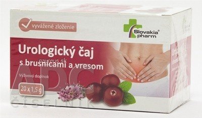 HERBEX spol. s r.o. Slovakiapharm Urologický čaj s brusinkami a vřesem 20x1,5 g (30 g) 20 x 1.5 g
