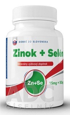 BENEVIT, s.r.o. Dobré z SK Zinek 15 mg + Selen 50 μg tbl 100+20 zdarma (120 ks)