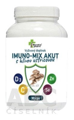 Slovakiapharm SK, s.r.o. Slovakiapharm IMUNO-MIX AKUT cps s hlívou ústřičnou 1x30 ks