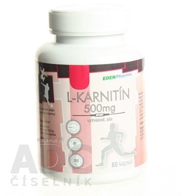 EDENPharma, s.r.o. EDENPharma L-KARNITIN 500 mg cps 1x60 ks 1 x 60 ks