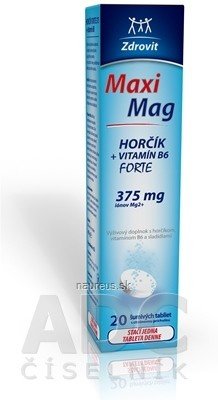 NP PHARMA Sp. z o.o. Zdrovit MaxiMag HOŘČÍK FORTE (375 mg) + VITAMIN B6 tbl eff (šumivé tablety) 1x20 ks 20 ks