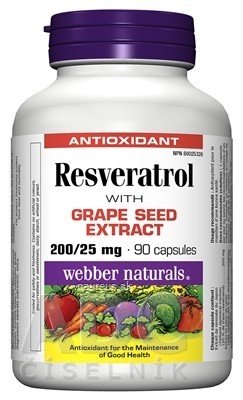 WN Pharmaceuticals Ltd. Webber Naturals Resveratrol cps 1x90 ks 90 ks