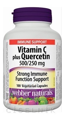 WN Pharmaceuticals Ltd. Webber Naturals Vitamin C 500 mg+Quercetin 250 mg cps 1x100 ks