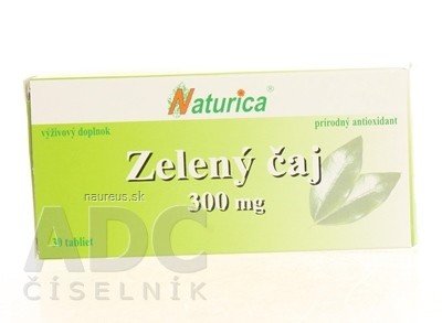 PharmTurica s.r.o. Naturica ZELENÝ ČAJ 300 mg tbl 1x30 ks 30 ks