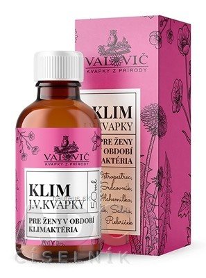 VALOVIČ, s.r.o. JV KAPKY - KLIM na problémy žen v období klimakteria 1x50 ml 50 ml