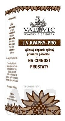VALOVIČ, s.r.o. JV KAPKY - PRO na činnost prostaty 1x50 ml 50 ml