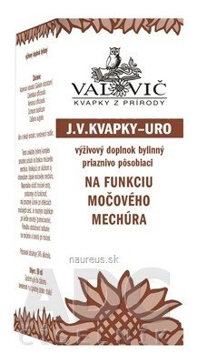 VALOVIČ, s.r.o. JV KAPKY - URO na funkci močového měchýře 1x50 ml 50 ml