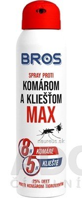 BROS BROS spray proti komárům a klíšťatům MAX 1x90 ml 90ml