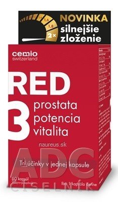 Cemio Switzerland AG Cemio RED3 cps silnější složení 1x60 ks