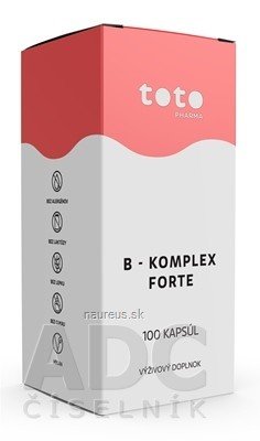 TOTO Pharma s.r.o. TOTO B-KOMPLEX FORTE cps s postupným uvolňováním 1x100 ks