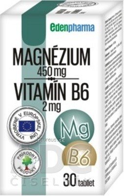 MedinTerra EDENPharma Magnézium + Vitamin B6 tbl 1x30 ks 30 ks
