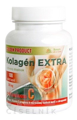 Pavol Kurbel GOLDEN PRODUCT Kolagen EXTRA s vitamínem C 40 mg cps 1x100 ks