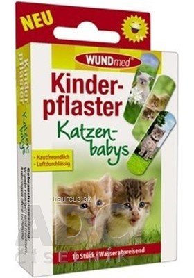 WUNDmed GmbH & Co. KG WUNDmed Flexibilní náplast pro děti Koťata 1x10 ks