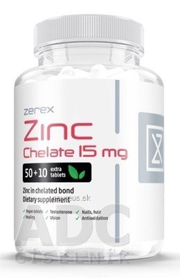 Active life Inv. s.r.o. Zerex Zinek chelát 15 mg tbl 1x60 ks