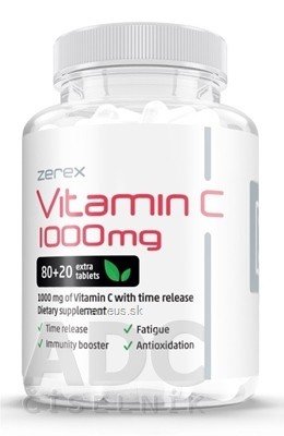 Active life Inv. s.r.o. Zerex Vitamin C 1000 mg tbl s postupným uvolňováním 1x100 ks